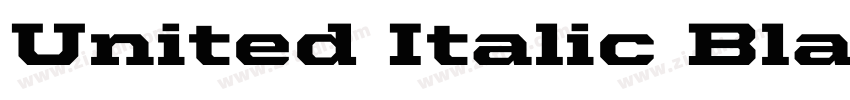 United Italic Black字体转换